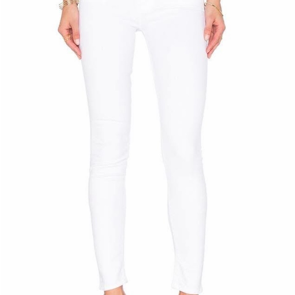 Mother White Skinny Jeans